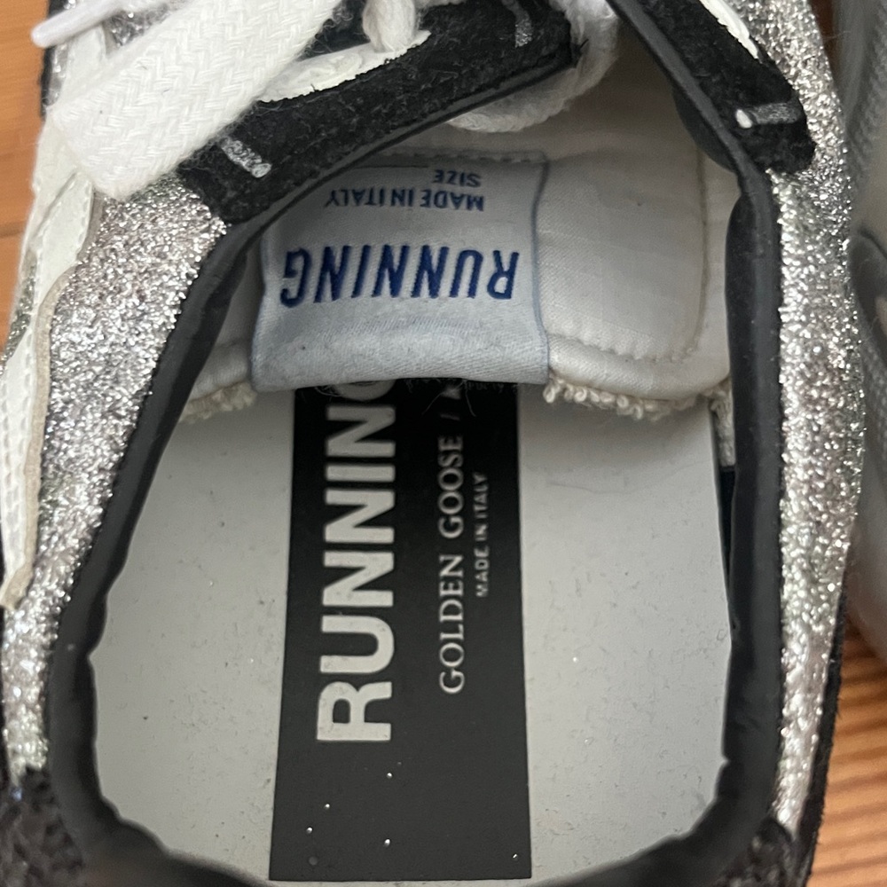 Golden Goose Black and Silver Women's Running Sneakers - Picture 3 of 7